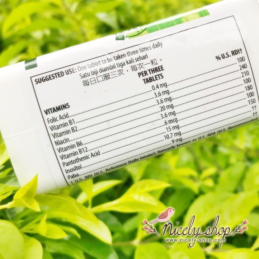 Natural B Complex (250 tab) สำคัญต่อร่างกายมากๆนะจ้า เต็มเปี่ยมได้ด้วยคุณค่าของวิตามินบีรวม 13 ชนิดจ้าสูตรซึมดีค่า วิถีชีวิตที่เคร่งเครียดควรทานจ้า