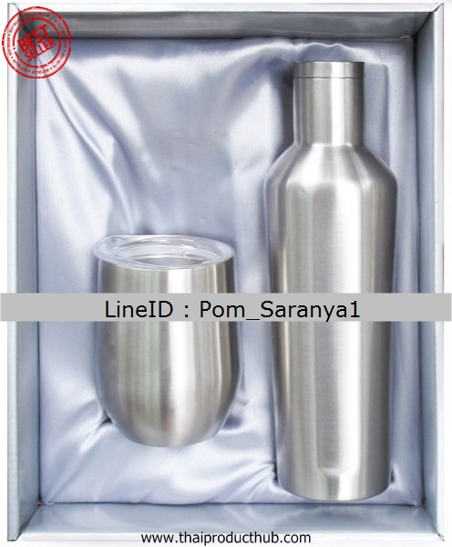 U95-042-CP-001_ชุดกิ๊ฟเซ็ทกระติกเก็บอุณภูมิ, กิ๊ฟเซ็ทกระติกน้ำโลหะ, กิ๊ฟเซ็ทกระติกและแก้วน้ำเก็บร้อนเย็นของพรีเมี่ยม, ของที่ระลึก