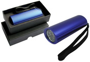 ไฟฉาย LED 9 หลอด สีน้ำเงิน