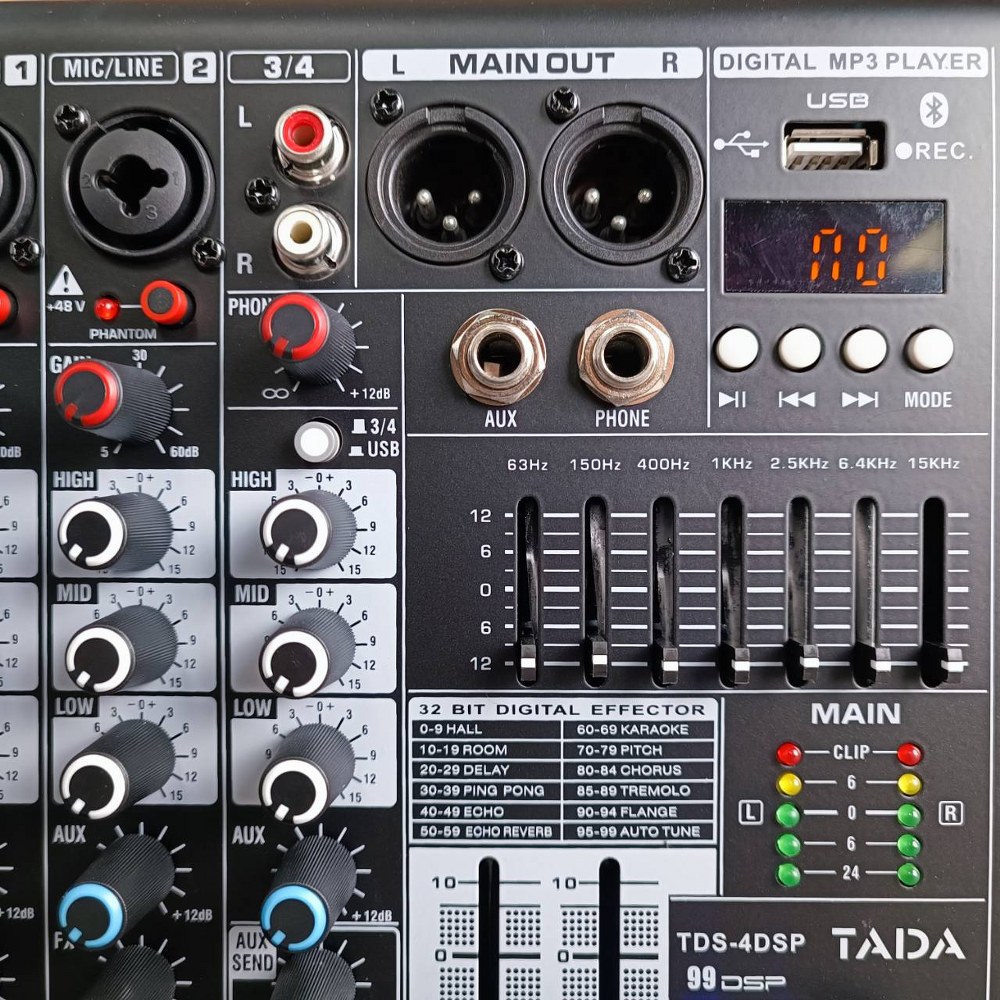 TADA TDS-4 DSP MIXER มิกเซอร์อนาล็อก เครื่องผสมสัญญาณเสียง เครื่องเสียง ธาดา TA DA TDS 4 TDS4 เอไอ-ไพศาล