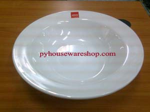 ชามกลมปากบาน มีขอบ, ถ้วยเมลามีน ektra ทรงกลมปากบาน 12.5 นิ้ว, Round Bowl, ชามปากบานทรงกลม, ชามกลม ektra, ผลิตภัณฑ์ ektra
