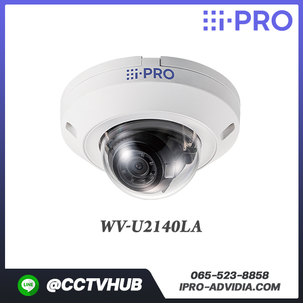 กล้อง I-Pro U-series รุ่น WV-U2140LA 4MP IR Indoor Dome Network Camera