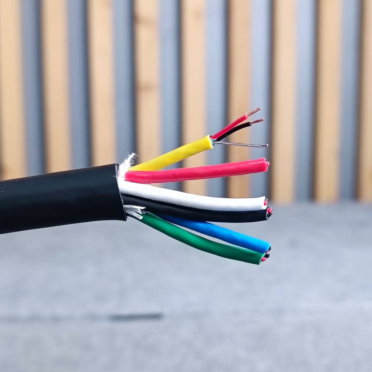 ล้อ50เมตร สายมัลติคอร์ 6คอร์ JSL-201(เมตร) สีดำ ล้อ50เมตร สายสัญญาณเสียง สาย6คอร์ JSL201 JSL 201 Multicore Cable เอไอ-ไพศาล