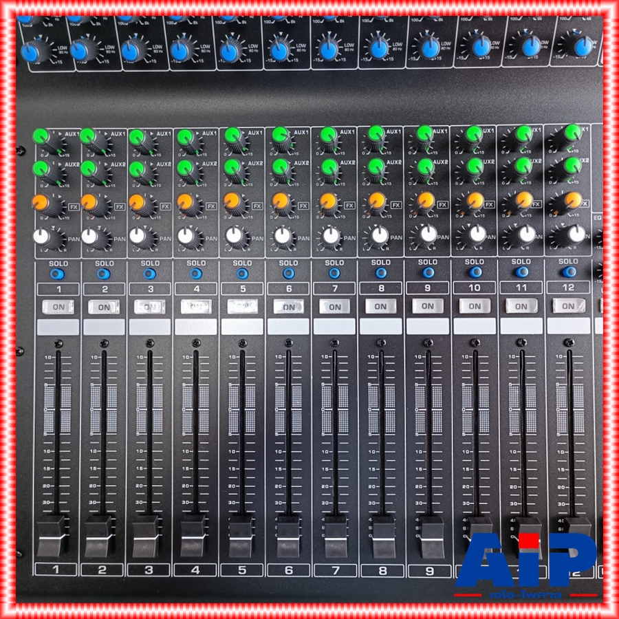 PROEUROTECH PMX-P12650 X4 POWERMIXER+บูลทูส เพาเวอร์มิกเซอร์ รุ่นใหม่ โปรยูโรเทค 12 ช่องไมค์ 4 ช่องขับลำโพง 650 วัตต์ ตัดความถี่ซับได้ PMXP12650X4 เอไอ-ไพศาล