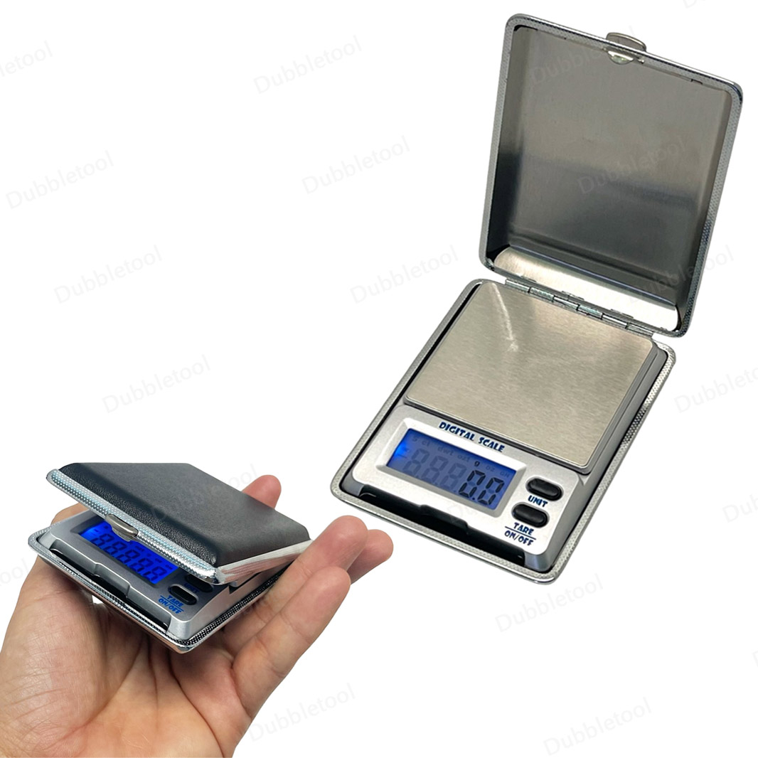 เครื่องชั่งดิจิตอล 500กรัม ละเอียด 0.1กรัม เครื่องชั่งดิจิตอลพกพา เครื่องชั่งกระเป๋าหนัง ชั่งเงิน ทอง นาค เมล็ดพลาสติก แป้ง Digital Scale500g/0.1g