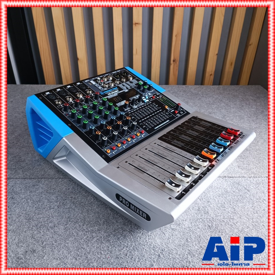 PROEUROTECH PMX-MC4200 powermixer รุ่นใหม่ เพาเวอร์มิกเซอร์ กำลังขับ 200 วัตต์ โปรยูโรเทค เอฟเฟคแท้ PMXMC4200 PMX MC 4200 เอไอ-ไพศาล