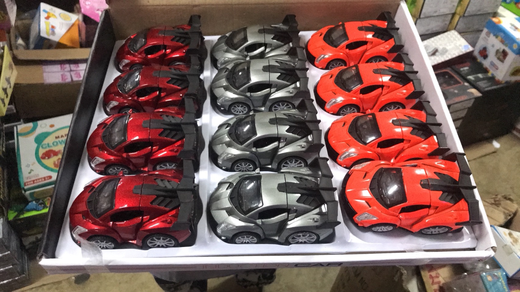 MY66-Q2233 ของเล่นโมเดลรถเหล็กพร้อมถ่านมีเสียง เปิดประตูได้ sale แบ่งขาย คันละ