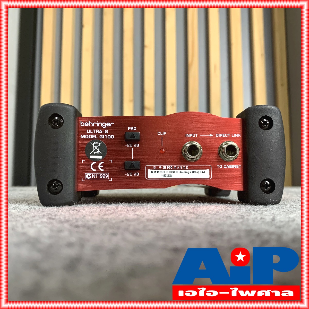 BEHRINGER GI100 ULTRA-G Direct Box กล่องกรองเสียง กล่องป้องกันเสียงรบกวน ตัวกรองเสียง กล่องDI GI 100 GI-100 ไดเร็คบ็อก +++