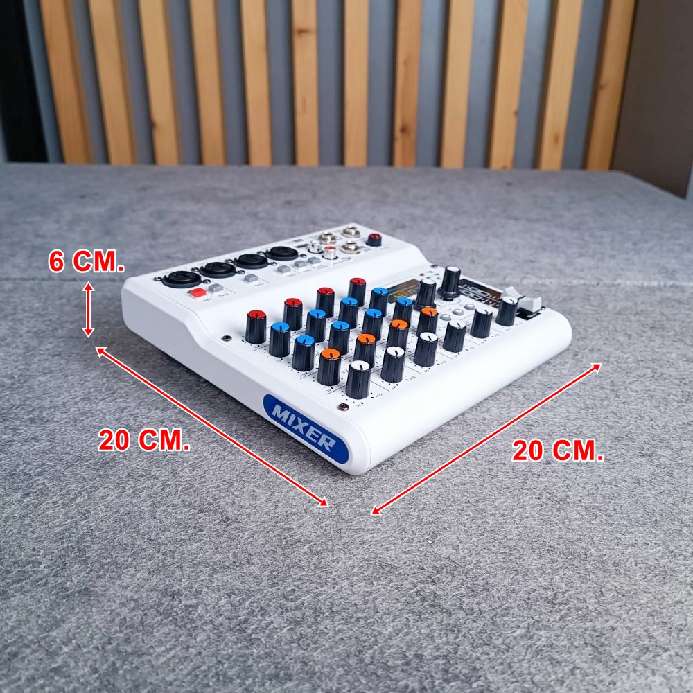 MYNPE GX-06 mixer มิกเซอร์อนาล็อก 6 แชนแนล บลูทูธ Bluetooth mixer เอฟเฟคแท้ 99DSP GX 06 GX06 เอไอ-ไพศาล