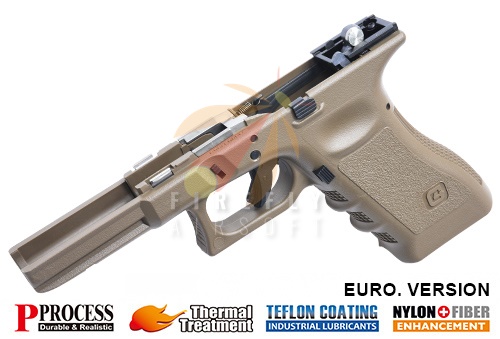 GUARDER GLK-168(G)FDE New Generation Frame Complete Set for Marui G17/22/34 Euro. Ver.Flat Dark Earth