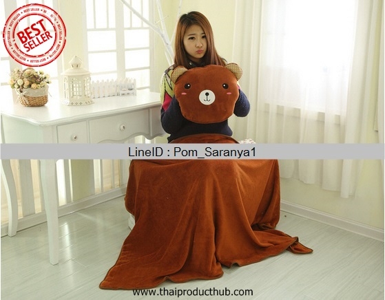 P411-10-CP-042_หมอนผ้าห่ม , หมอน , ตุ๊กตาหมอนผ้าห่ม , ของที่ระลึก , ของชำร่วย , ของพรีเมี่ยม .