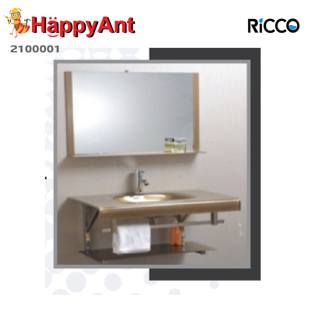 2100001 RICCO เคาท์เตอร์ อ่างล้างหน้าแบบแขวน R9004