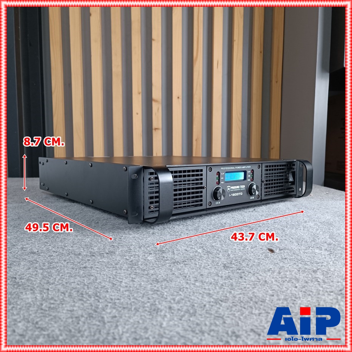 PROEUROTECH I-1800TD POWERAMP แอมป์ เพาเวอร์แอมป์ เครื่องเสียง เครื่องขยายเสียง I 1800TD แอมป์PROEUROTECH เอไอ-ไพศาล