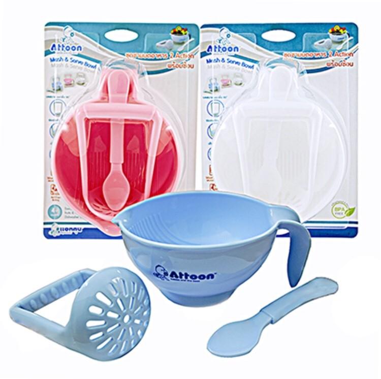 112104 ถ้วยบดอาหารเด็ก ชามบดอาหาร อุปกรณ์ทำข้าวเด็ก ใบใหญ่ ใบละ