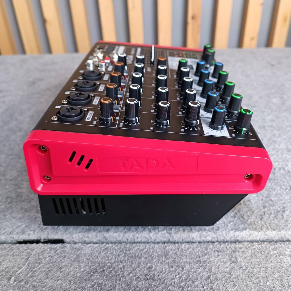 TADA FANCY-6P powermixer สีแดง มิกเซอร์อนาล็อก 6 แชนแนล บลูทูธ Bluetooth mixer เอฟเฟคแท้ 99DSP TA DA FANCY 6P FANCY6P เอไอ-ไพศาล