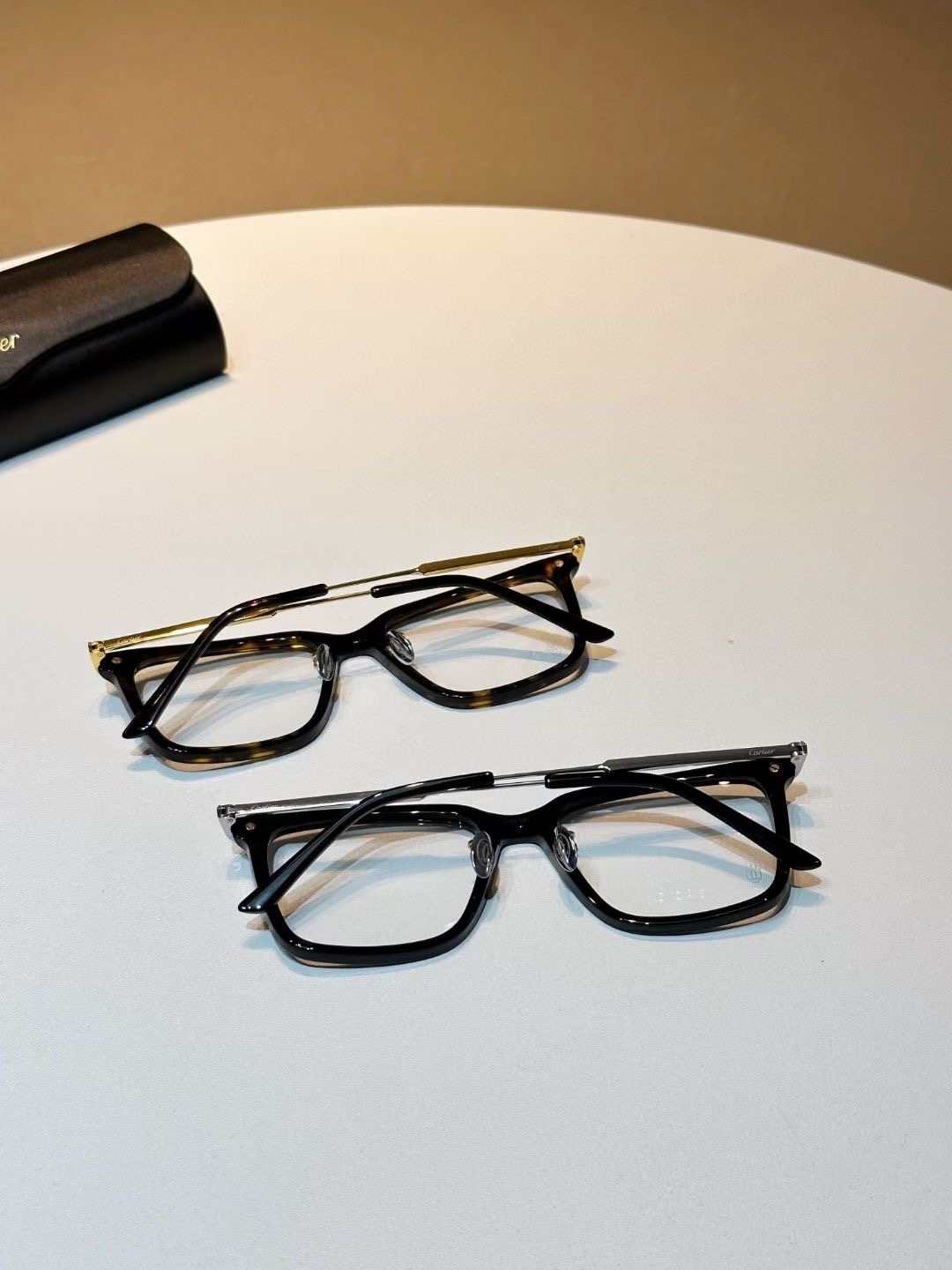 **do** กรอบแว่นตา Cartier Eyewear cat มี 2 สีใส่ได้ชาย หญิง สินค้าใหม่ ของแท้