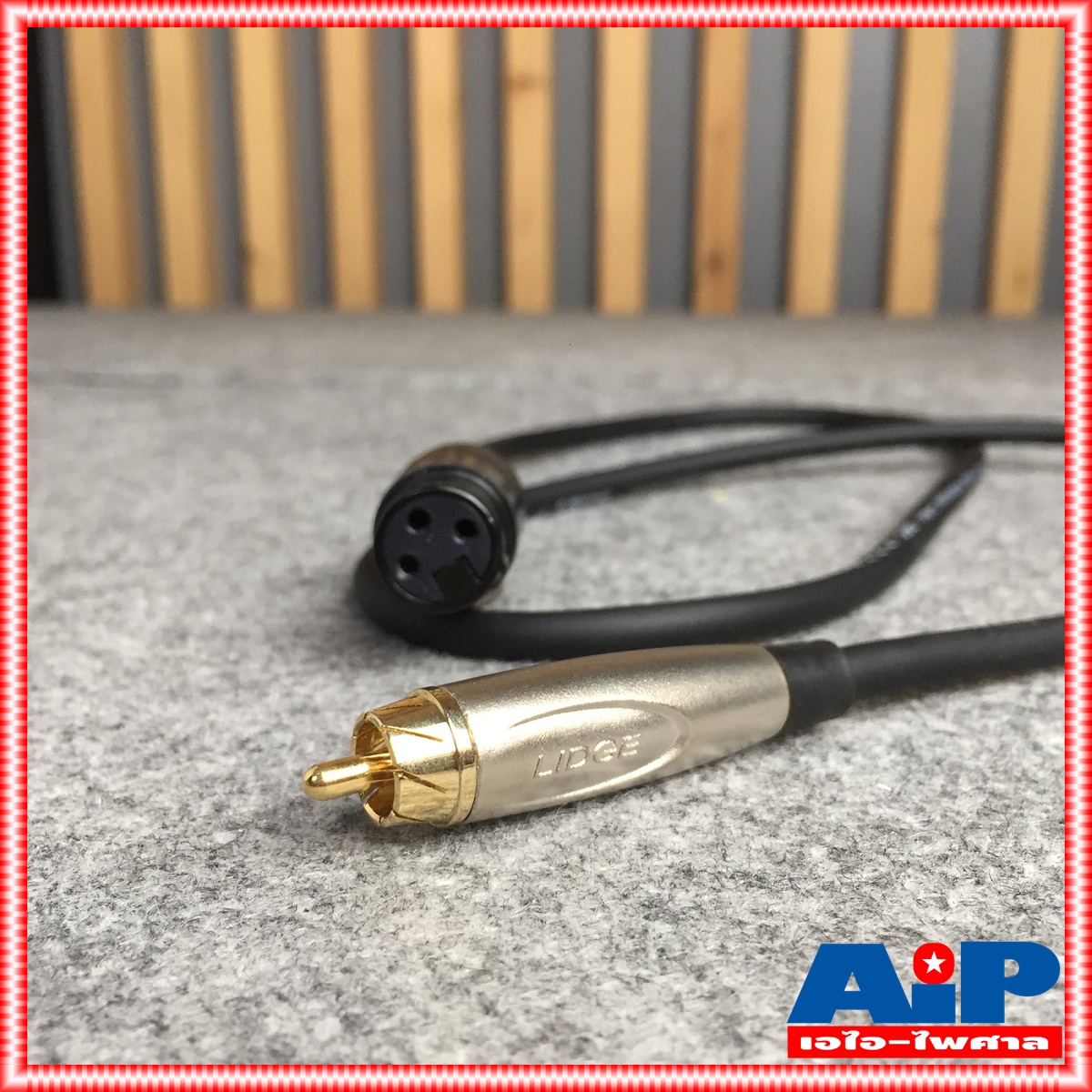 LIDGE YM-398C สาย XLR เมีย - P.RCA 1เมตร YM398C สาย CANNON เมีย ออก ปลั๊ก RCA ความยาว 1เมตร สายสัญญาณ สายสัญญาณเสียง