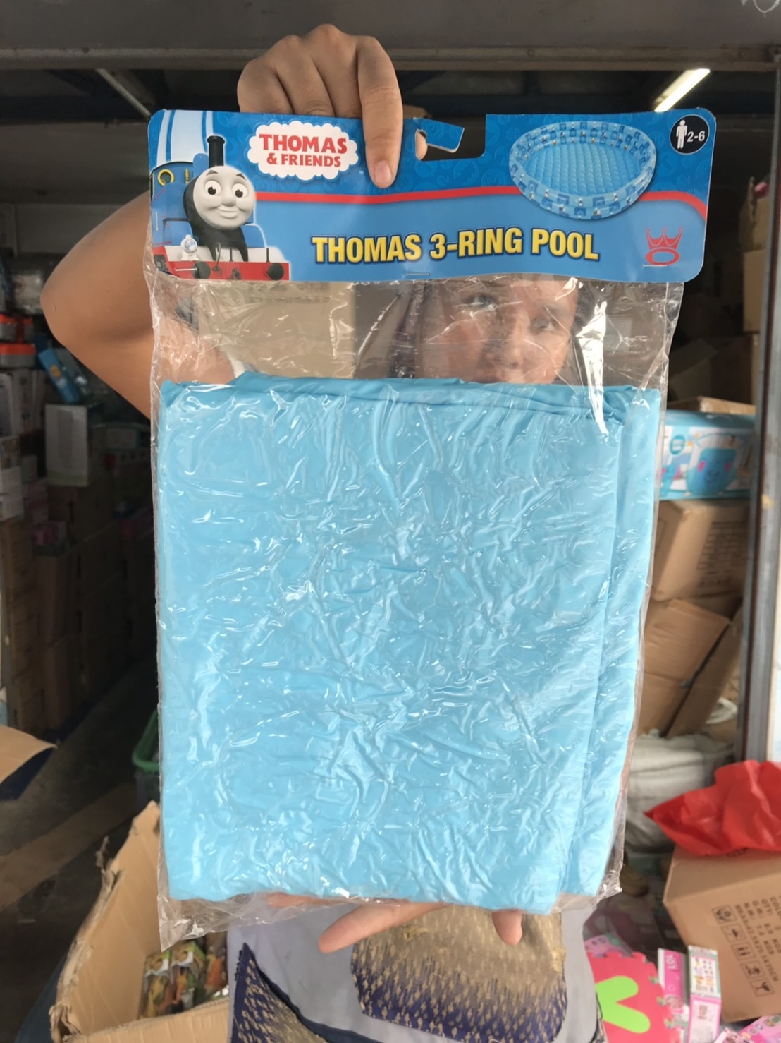 WC011670 สระเป่าลมลายโทมัส สระเด็ก สระน้ำเป่าลม สระเล่นน้ำ ขนาด 122x25 cm ลิขสิทธิ์ถูกต้อง ปลีกชิ้นละ