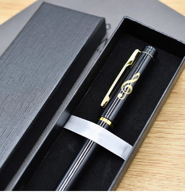 ของขวัญ ของชำร่วยงานแต่งงาน ตัวโน้ต กุญแจซอล ปากกาเจล ลายตัวโน้ตสีทอง สวยหรู พรีเมี่ยม 416453