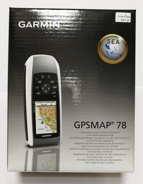 Garmin GPSMAP 78 เมนูไทย พร้อมแผนที่ทะเล Bluechart g2
