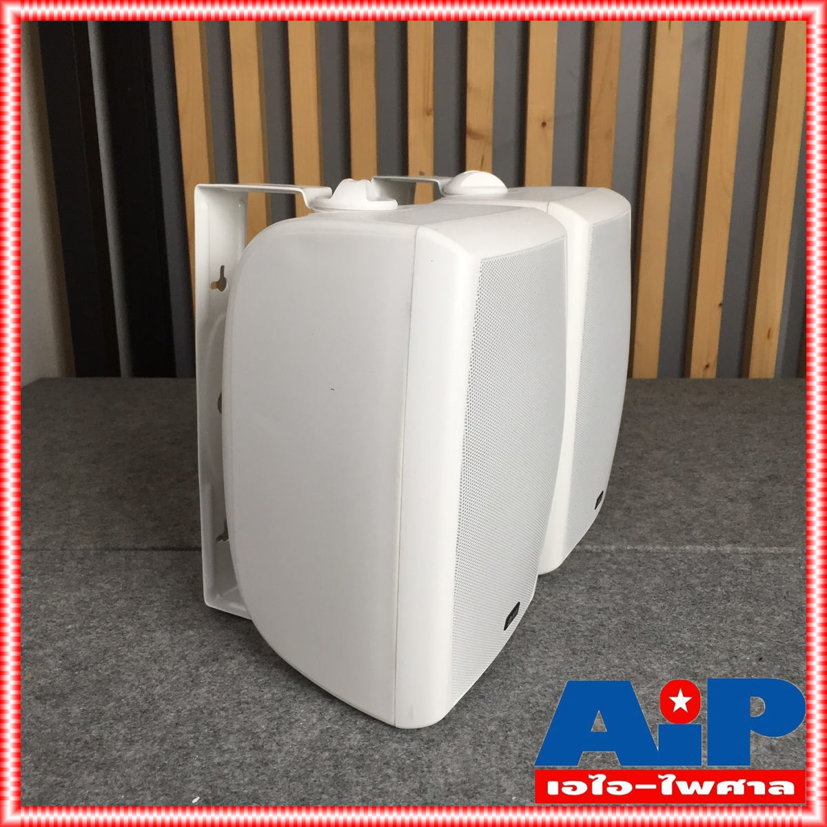 1คู่ สีขาว NPE NP602 ตู้ลำโพง ติดผนัง ตู้ลำโพงแขวน NP 602 NP-602 6นิ้ว ติดผนัง เอไอ-ไพศาล