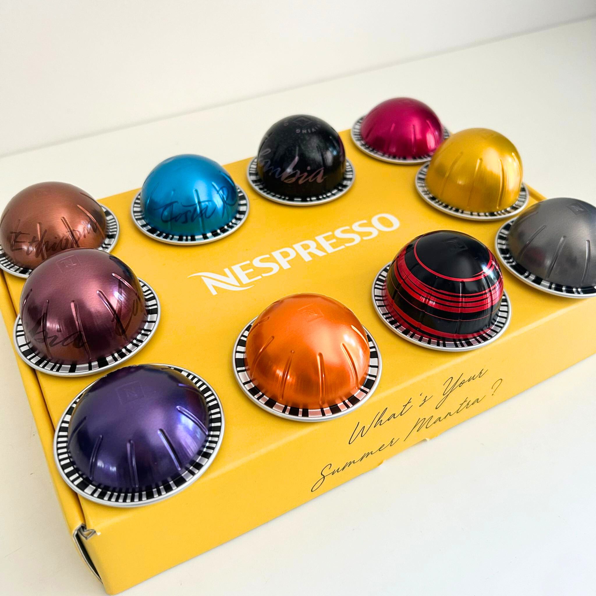 ☕แพ็ค 10 แคปซูล☕🍁แคปซูลแบ่งขาย🍁 แคปซูลกาแฟ เนสเพรสโซ่ Vertuo Capsules Nespresso ของแท้ 💯 W24