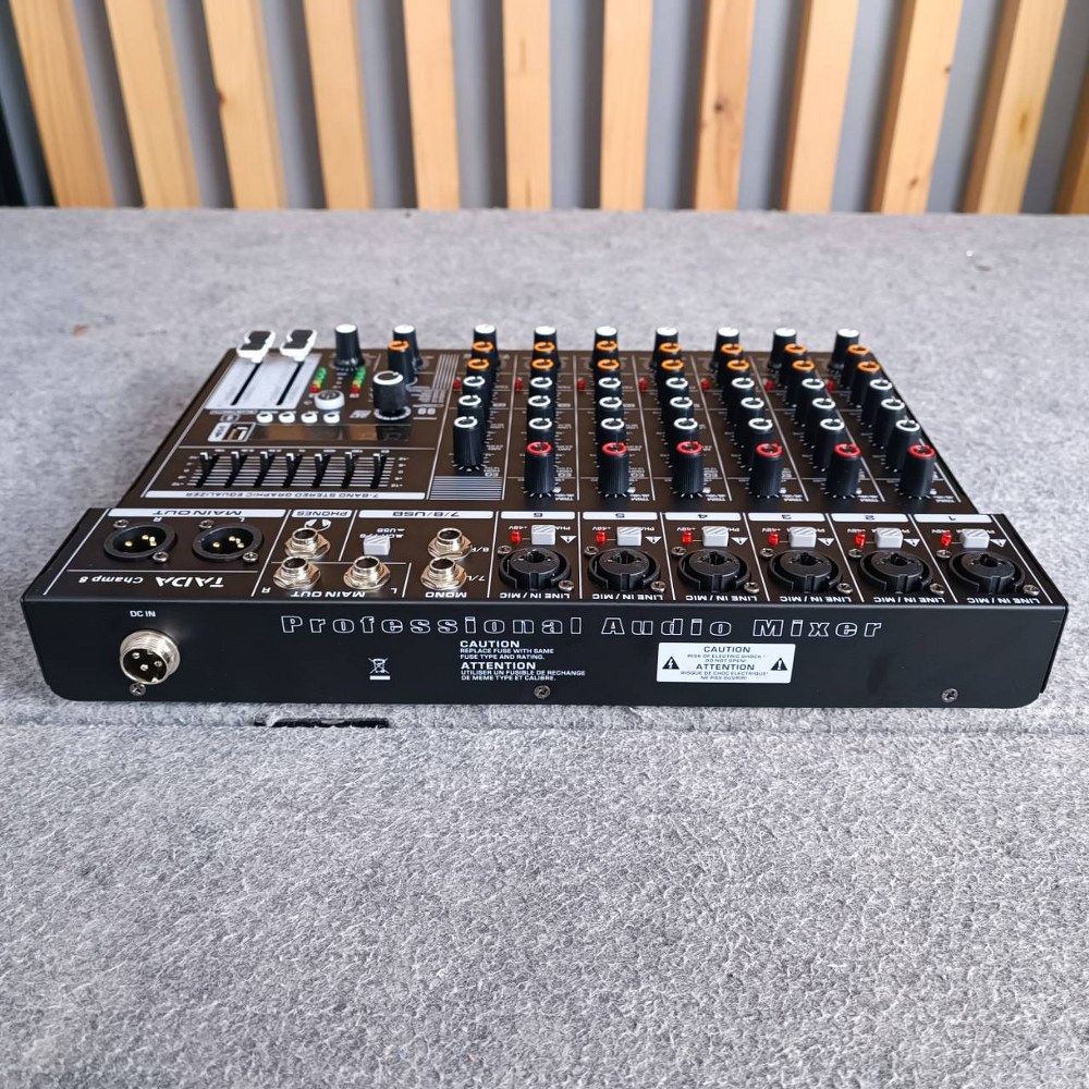 TADA CHAMP-8 MIXER มิกเซอร์อนาล็อก 8 แชนแนล บลูทูธ Bluetooth mixer เอฟเฟคแท้ ธาดา TA DA CHAMP 8 CHAMP8 เอไอ-ไพศาล