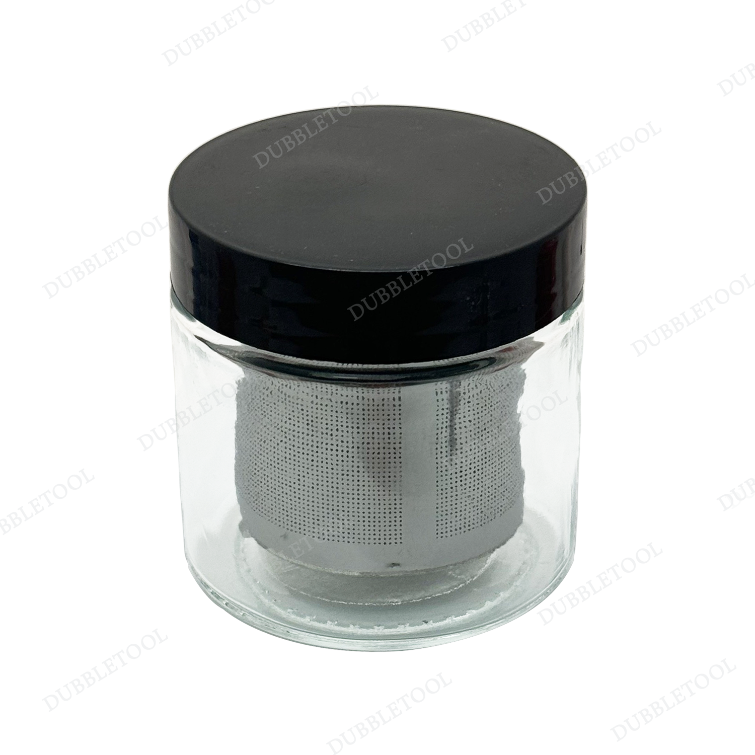 ขวดแก้วล้างเพชร ขวดแก้วล้างพลอย ขวดแก้วแช่เพชร โหลแก้วล้างเพชร สแตนเลส(Stainless) SUS 304 Diamond Stone Washer