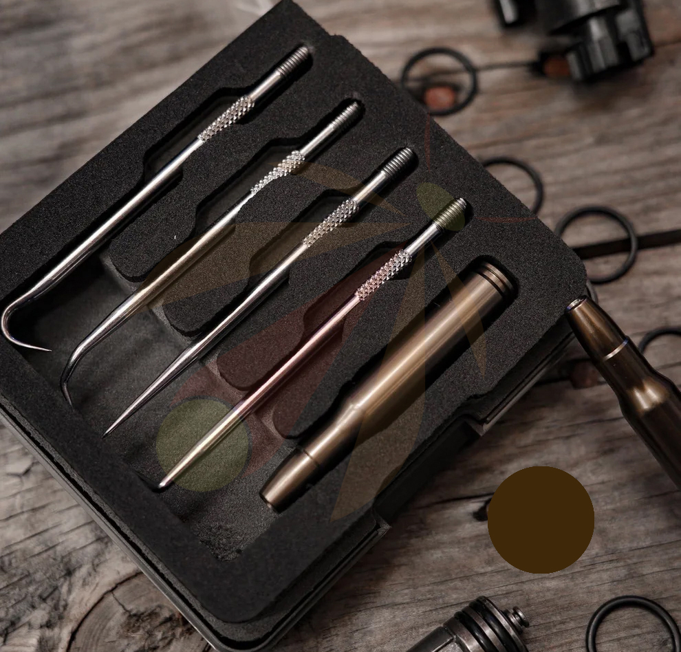 GUN POWER TOOL 5-Piece Multi-Pick Tool Kit - Dark Earth