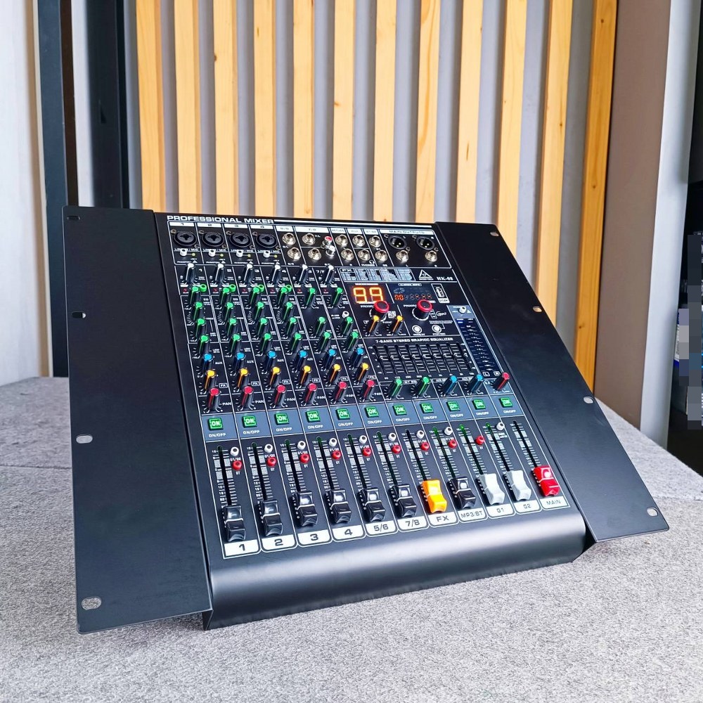 MICROTECH HK-08 MIXER แถมฟรี ปีกยึดRACK ไมโครเทค USB บลูทูธ MP3 มิกเซอร์อนาล็อก 8 ช่อง เอฟเฟคแท้ HK 08 HK08 เอไอ-ไพศาล
