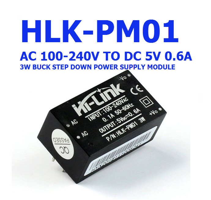 HLK-PM01 AC-DC 220V to 5V Step-Down Power Supply Module ของแท้