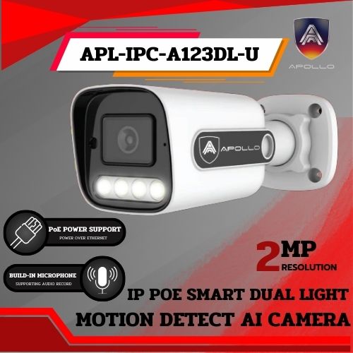 กล้อง 2 ล้านพิกเซล APL-IPC-A123DL-U บันทึกเสียง Smart Dual Light