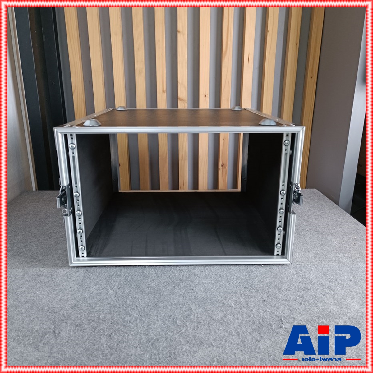 COMPACT B-6U สีดำ RACK ลึก21นิ้ว แร็ค กล่องใส่เครื่องเสียง กล่องแร็คสีดำ แร็คลึก21นิ้ว RACK6U เอไอ-ไพศาล