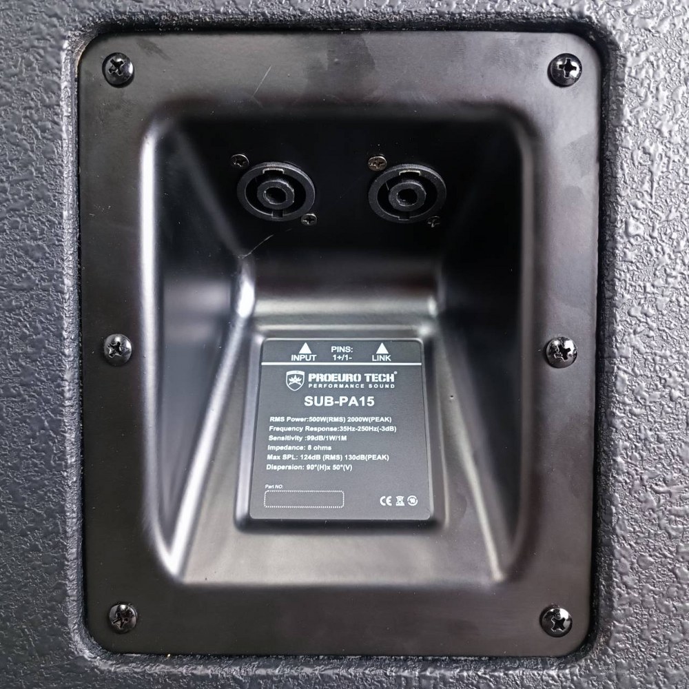 PROEUROTECH SUB-PA15 ตู้ลำโพงซับ 15นิ้ว ตู้ลำโพงซับเบส ไม้อัดแท้ ตู้บริษัท โปรยูโรเทค ตู้เบสพร้อมดอก PA 15 PA15 เอไอ-ไพศาล
