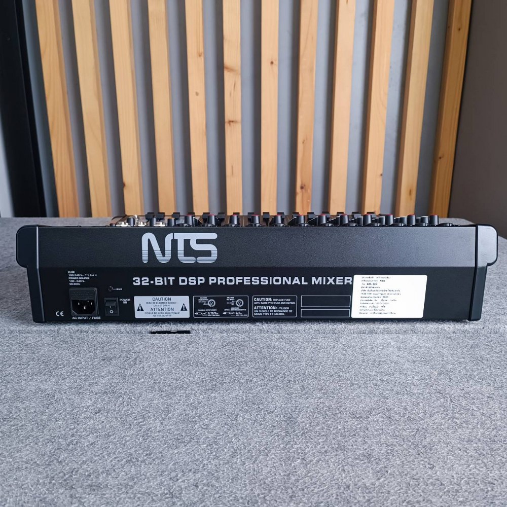 NTS KM-12N MIXER+EFX USB+บลูทูส เอ็นทีเอส มิกเซอร์อนาล็อก 12 ช่อง KM 12N KM12N เอไอ-ไพศาล