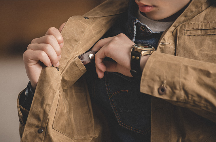 OVERLAY WAXED JACKET