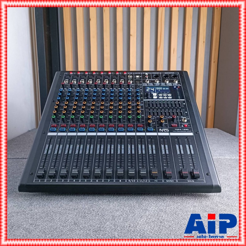 NTS TOP4-1280 POWERMIXER 4CH เอฟเฟคแท้ เพาเวอร์มิกเซอร์ มิกซ์NTS เครื่องเสียง เครื่องผสมสัญญาณเสียง เครื่องปรับแต่งเสียง MIX TOP4 1280 TOP41280 เอไอ-ไพศาล