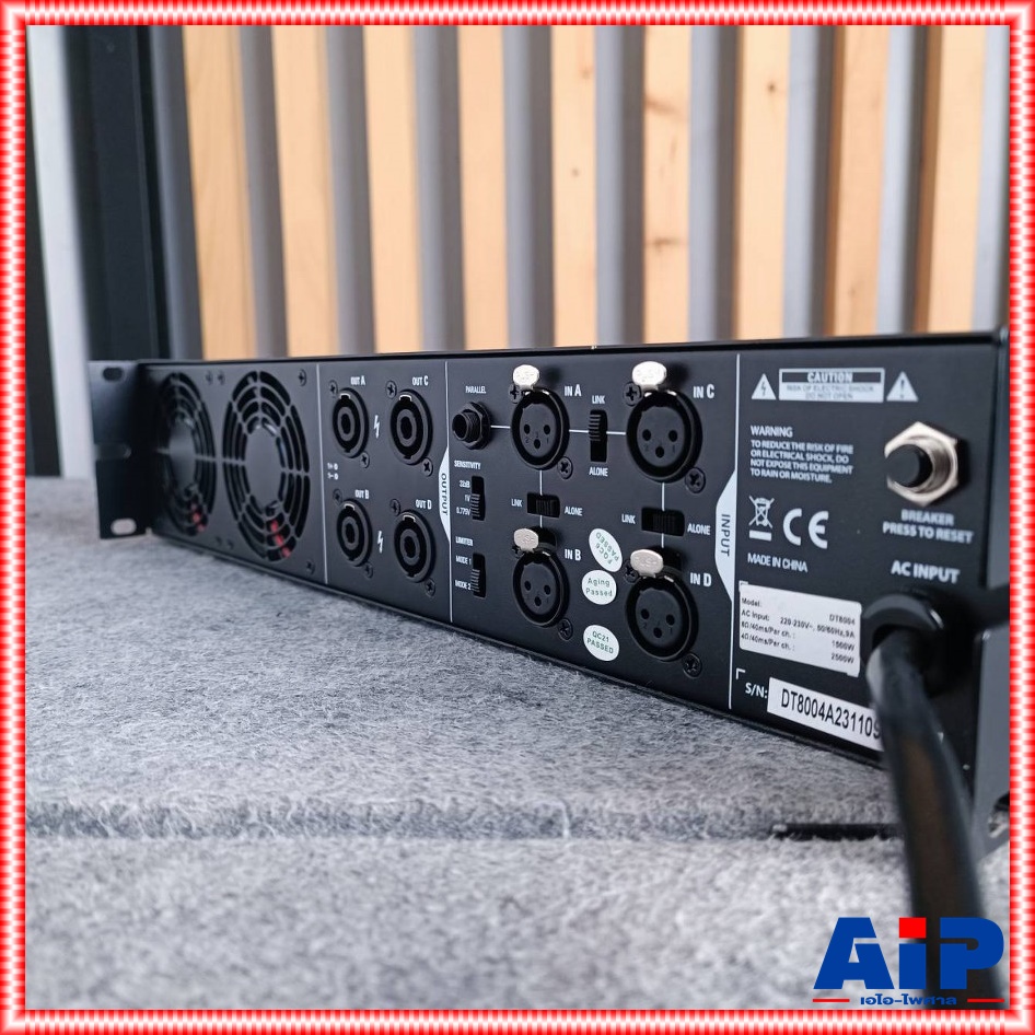 BETA THREE DT-8004 POWERAMP 4CH 1600W เพาเวอร์แอมป์ POWER เครื่องขยายเสียงลำโพง เครื่องขยาย DT 8004 เพาเวอร์แอมป์DT-8004 เอไอ-ไพศาล