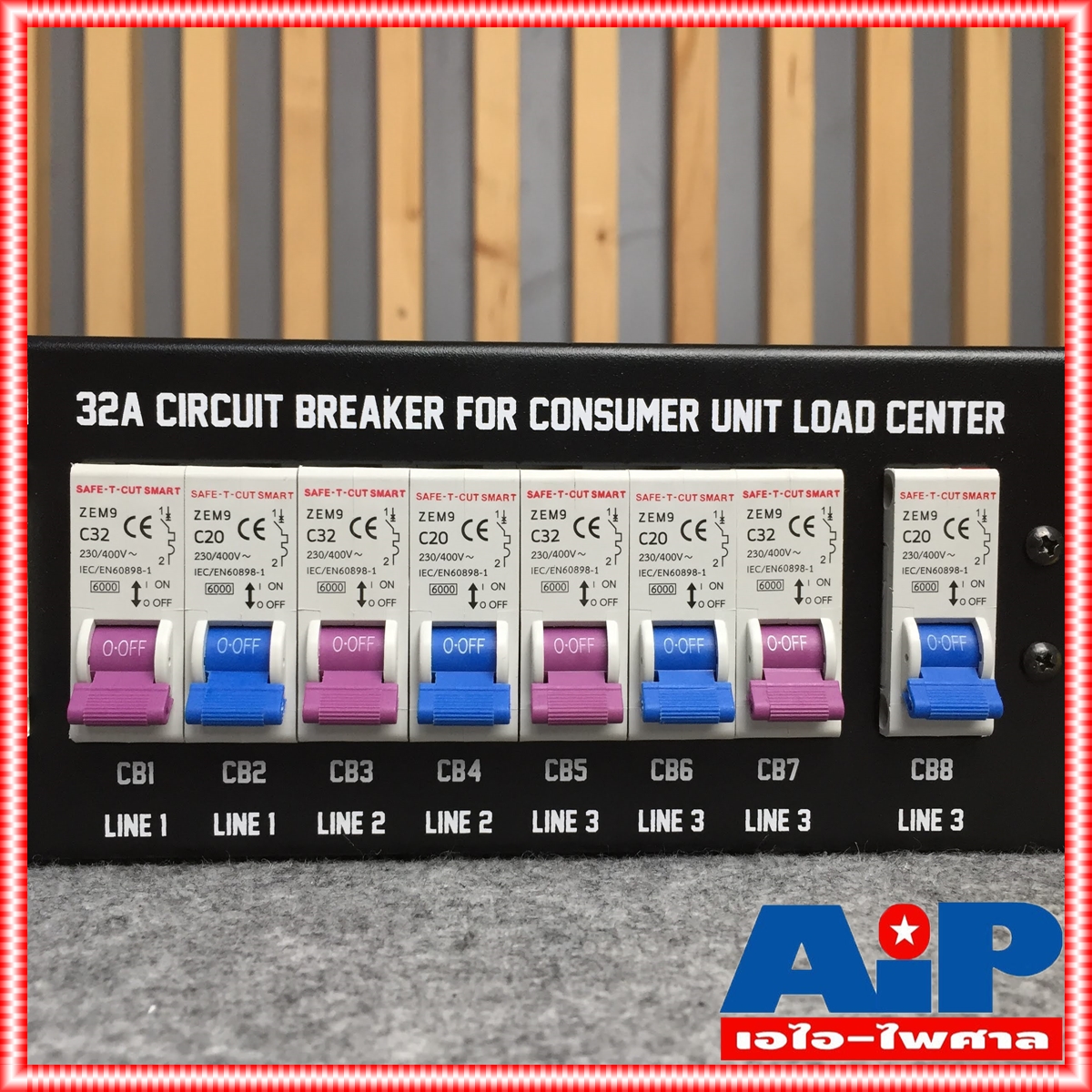 ขนาด 2U TECHCRON K3 / B9 จอ M2 ชุดโหลดไฟ 3 เฟส ปลั๊กโหลด3เฟส พร้อมเพาเวอร์ปลั๊กIN K3B9 K-3/B-9 K3 B9 เอไอ-ไพศาล