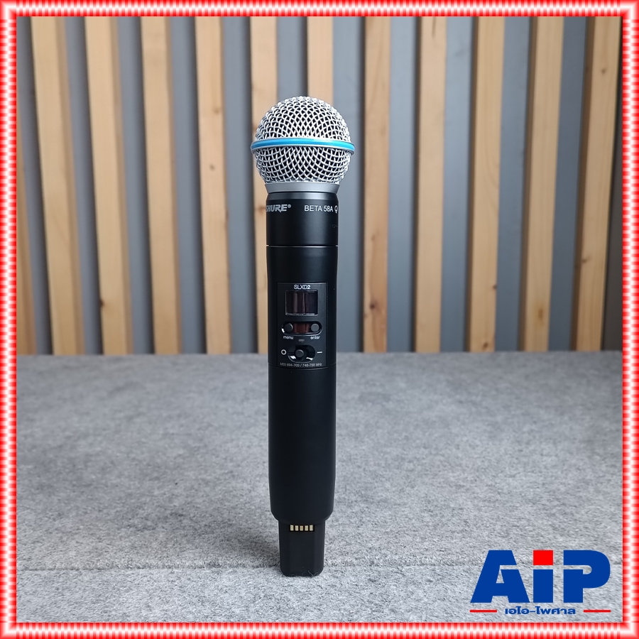 SHURE SLXD24DA/B58-M55 ไมค์ลอย2ตัว +++ ไมค์ลอย มือถือคู่ แบบดิจิตอล 24 บิต คลื่นความถี่ 694-703 MHz และ 748-758 MHz เอไอ-ไพศาล