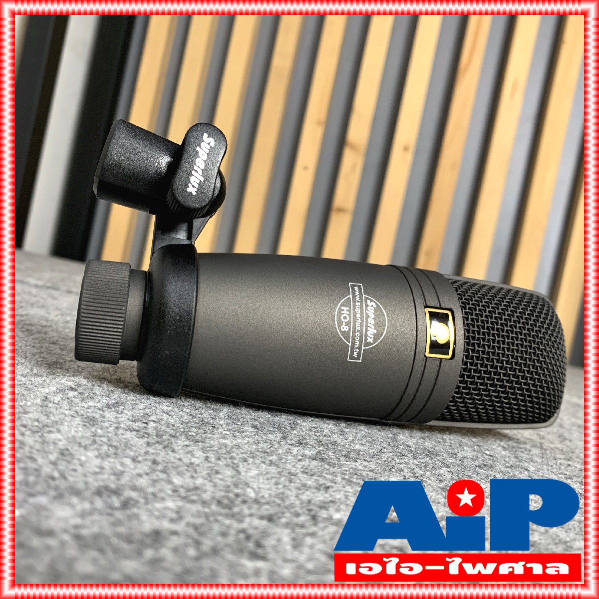 SUPERLUX HO8 ไมค์สตูดิโอ HO-8 ไมค์อัดเสียง HO 8 ไมค์สาย คอนเด็นเซอร์ ไมค์คอนเดนเซอร์ Mic Condenser ไมค์โครโฟน