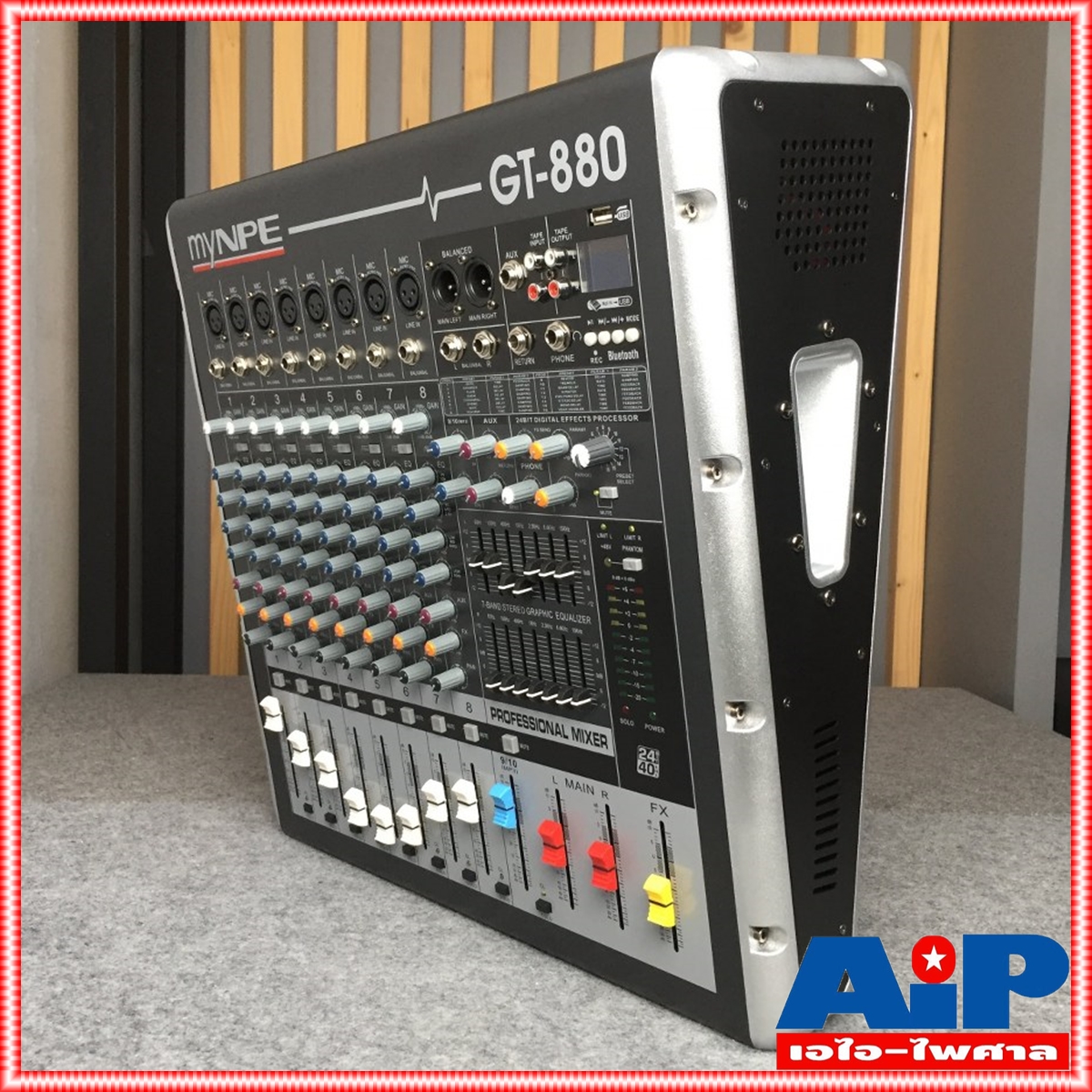 MYNPE GT-880 POWER MIXER8mono 800W GT880 มิกเซอร์ POWERMIX เพาเวอร์มิกซ์ มิกซ์ เครื่องเสียง เครื่องปรับแต่งเสียง เอไอ-ไพศาล