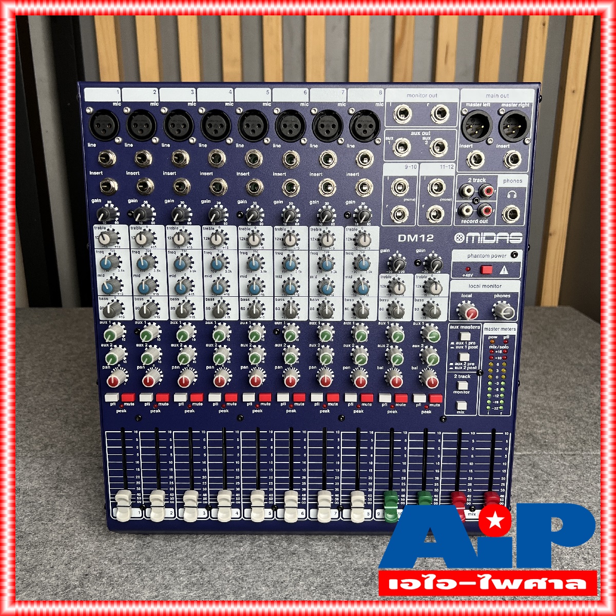 MIDAS DM-12 MIXER MIX DM 12 เครื่องปรับแต่งเสียง DM12 มิกเซอร์ มิกซ์ ของแท้ประกันศูนย์ไทย 1ปี MI DAS +++