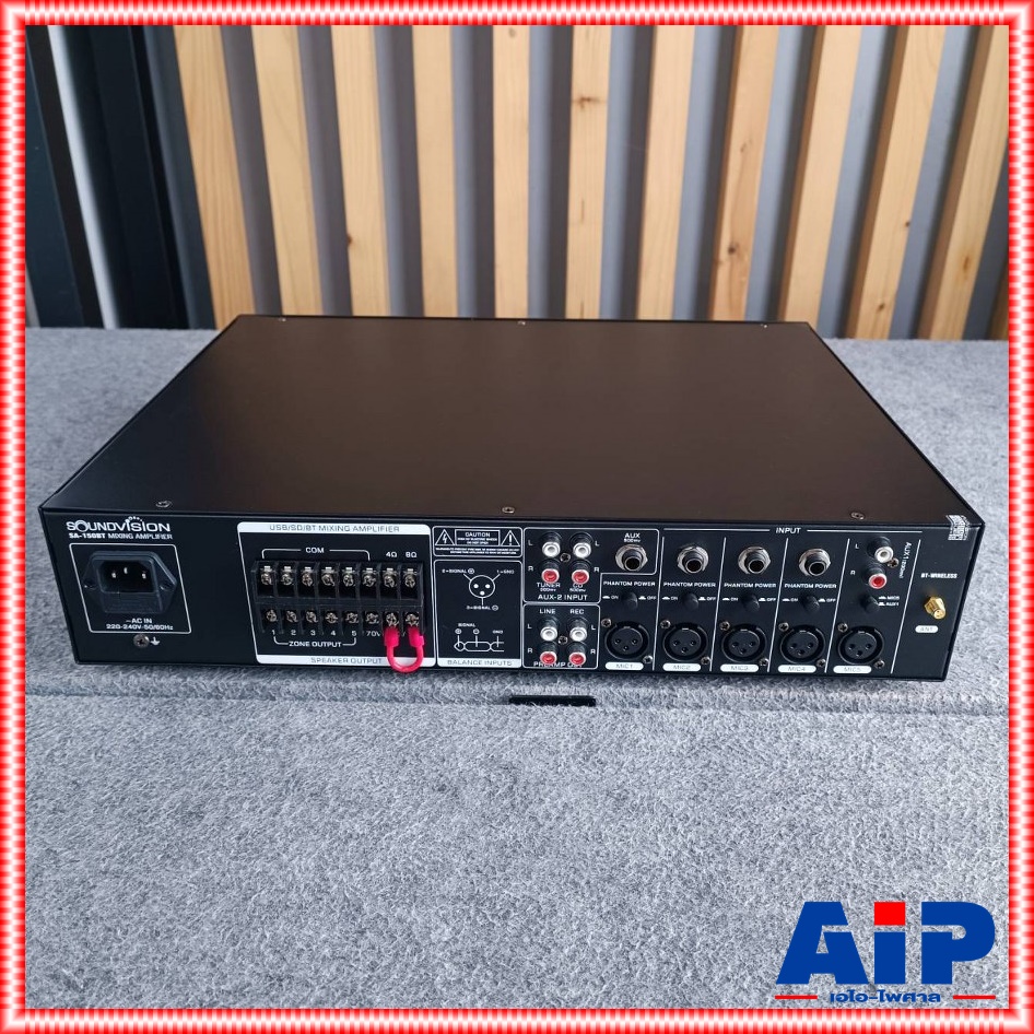 SOUNDVISION SA-150BT powermixer +++ เพาเวอร์มิกเซอร์ระบบประกาศ แอมพลิฟายเออร์ มิกเซอร์ เพาเวอร์มิกเซอร์ SA 150BT SA150BT เอไอ-ไพศาล