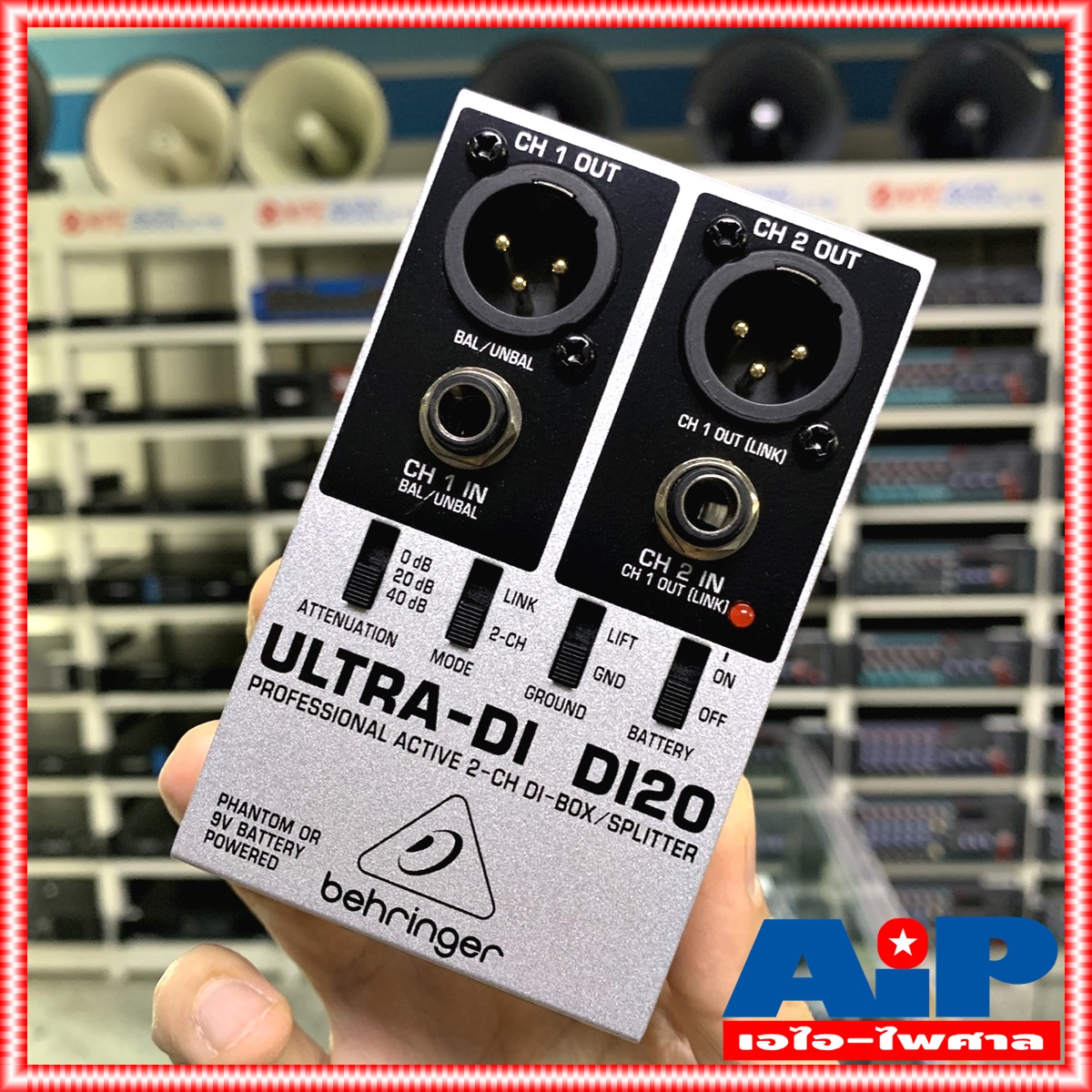 BEHRINGER DI20 ULTRA DI BOX DI 20 Professional Active 2 Channel DI-Box Splitter DI-20 เอไอ-ไพศาล +++