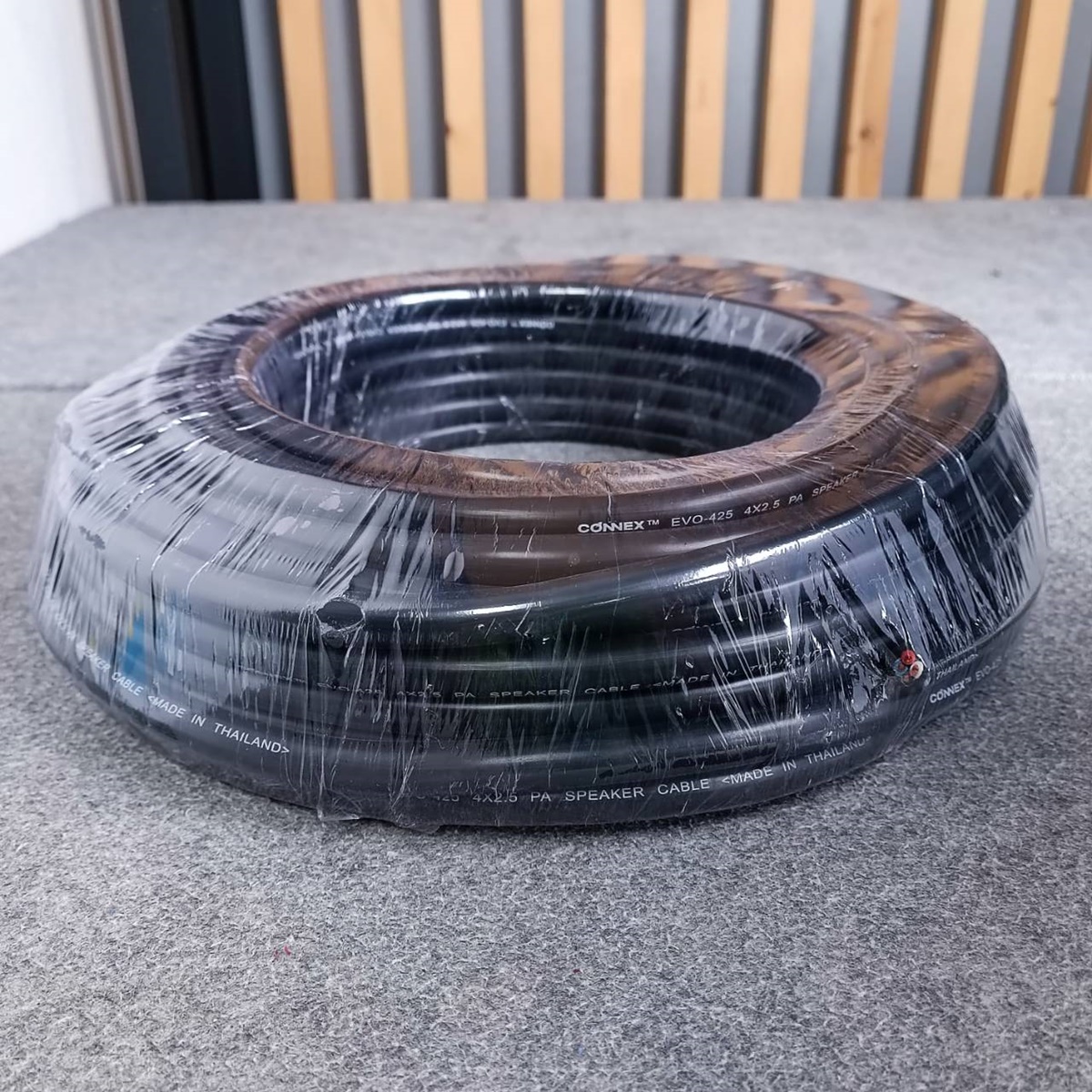 ขด30เมตร CONNEX EVO-425 สายลำโพง ทองแดงแท้ 4x2.5mm สายสีดำ สายลำโพงกลางแจ้ง EVO425 EVO 425 สายลำโพง4คอร์ เอไอ-ไพศาล