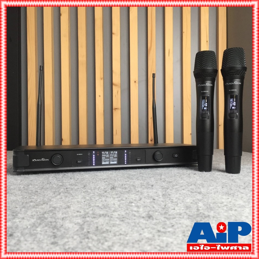 ความถี่ใหม่ กสทช SOUNDVISION SU-850DG ไมค์ลอย UHF ชุดไมค์ ไมค์ลอยมือถือคู่ SU850DG SU 850DG ไมโครโพน MIC ไมค์ลอยUHF SOUND VISION