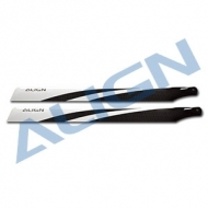 เบลดฮอ 500 ขนาด 425mm. Carbon Fiber Blades-สีดำ