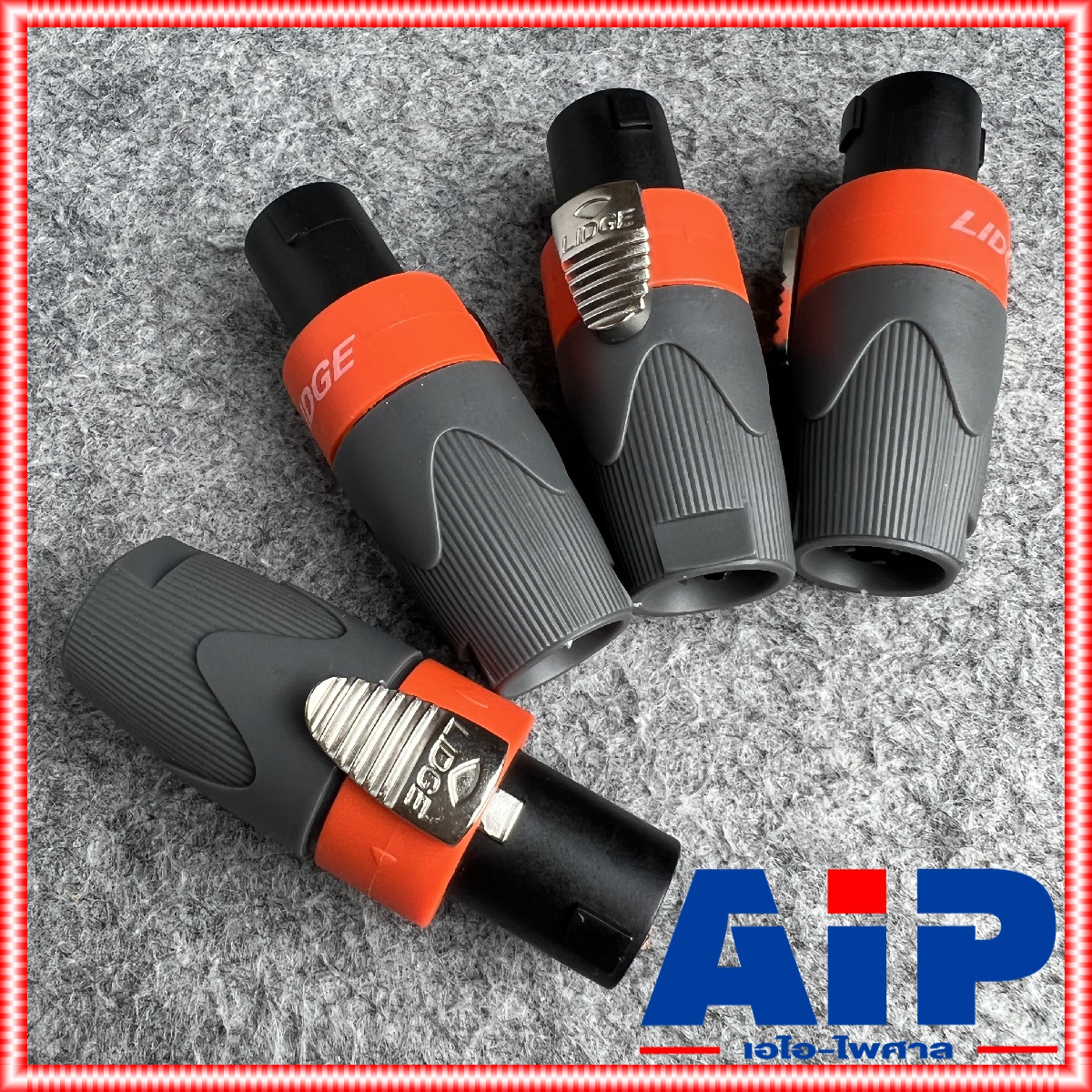 แพ็ค4ตัว Lidge YM-122A speakon สีส้ม สเปคคอน ตัวผู้ แจ็คสเปคคอน YM 122 A สเปคคอนตัวผู้ สเปคคอนตู้ลำโพง YM122 เอไอ-ไพศาล
