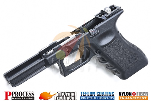 GUARDER GLK-168(G)BK New Generation Frame Complete Set for Marui G17/22/34 Black